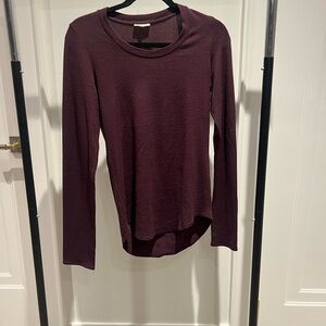 Wilfred Deep Burgundy Long Sleeve Top